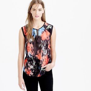 **SOLD** J.Crew Keyhole Silk Sleeveless Top, 00P XXS